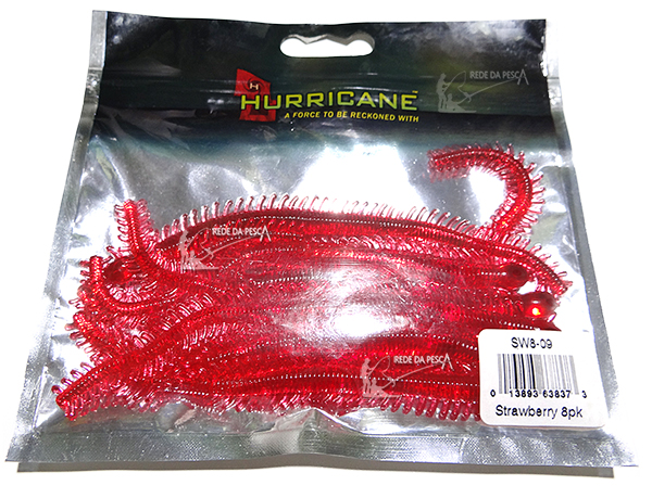 Isca Artificial Soft Bait SW8-09 Stramberry 16cm (Embalagem com 8un) -  Hurricane