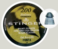 Chumbinho Stinger 5,5mm 200un - Ponta Cnica