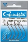 Anzol Gamakatsu Worm Off-Set G-Locks Black